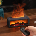 Fireplace Flame Air Diffuser Humidifier,7 Colors Aromatherapy Essential Oil Diffuser